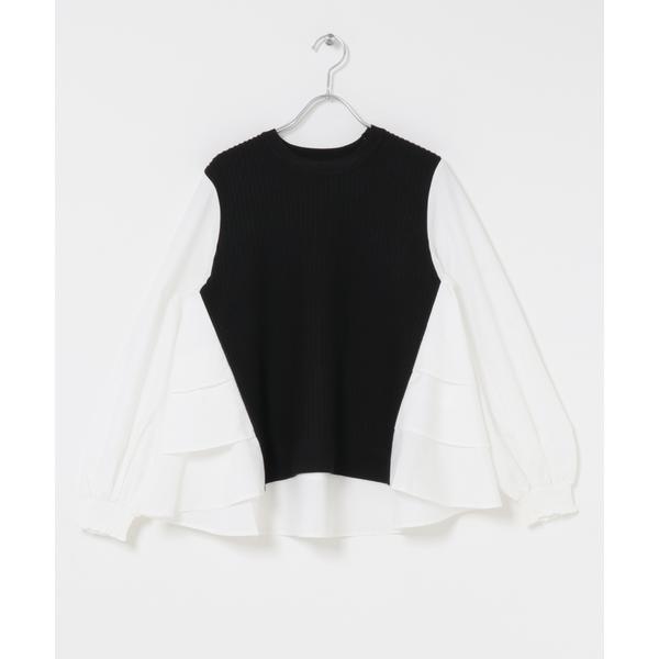 Torrazzo Donna　Knit Fabric Tiered Blouse