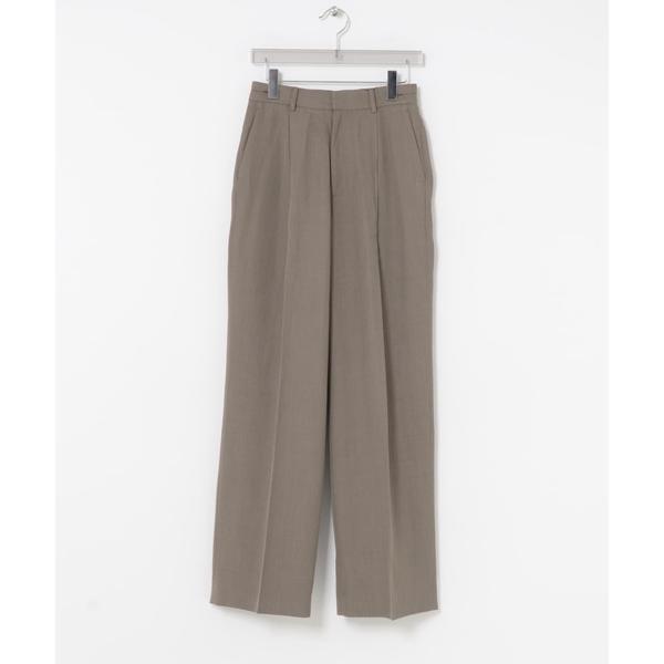 new basic　WOOL TWILL SLACKS PANTS