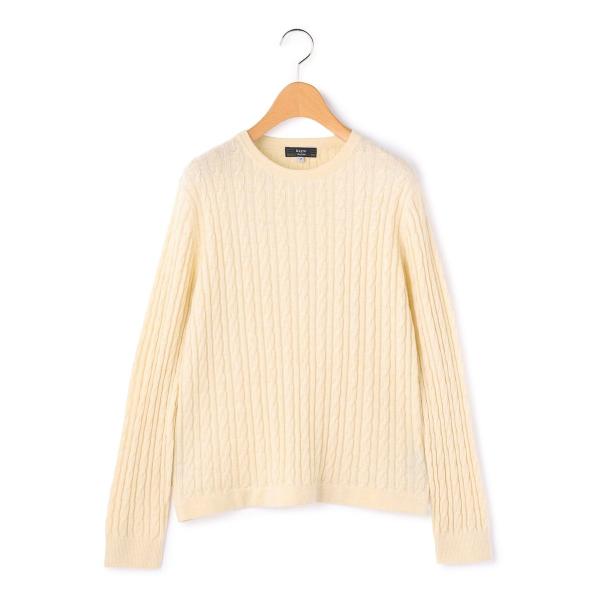 ケーブルニットプルオーバー