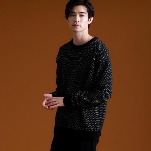 バーズアイグラデーションニット 洗濯機OK／ユニセックスでおすすめ！