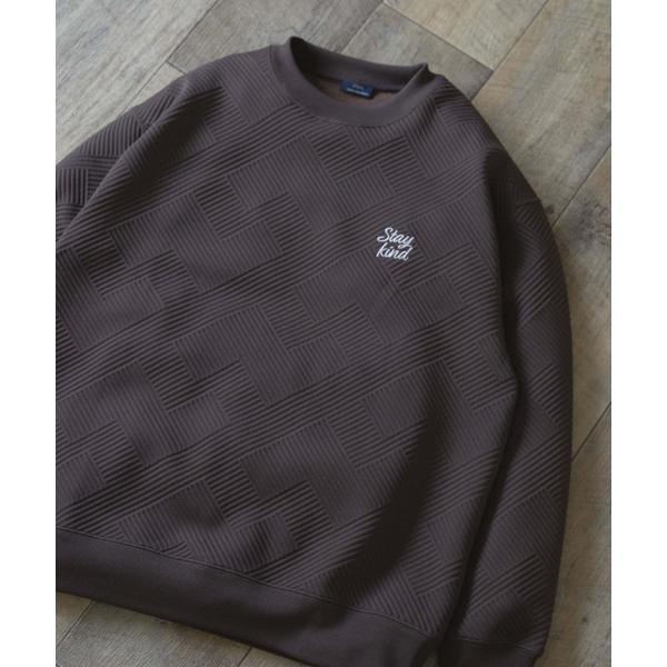 刺繍ジャカードロングスリーブカットソー