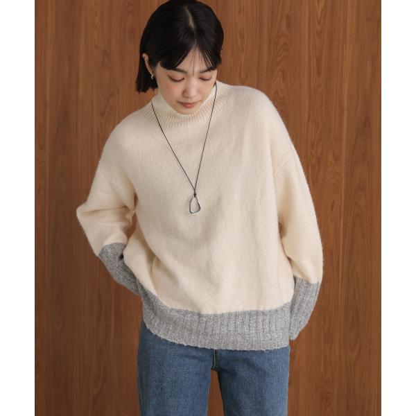 ＭＩＸ配色ストレッチニットプルオーバー