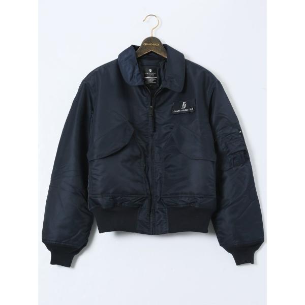 【大きいサイズ】バレーアパレル 衿付き フライトナイロンジャケット