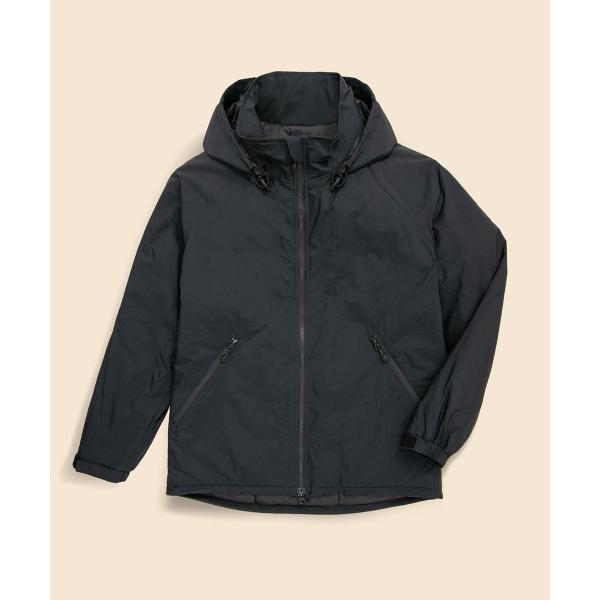 ナイロン　フーデッド　パッファージャケット