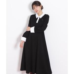 ポロ衿カットソーフレアワンピースの詳細画像5