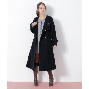 ノーカラードレストレンチコートの詳細画像5