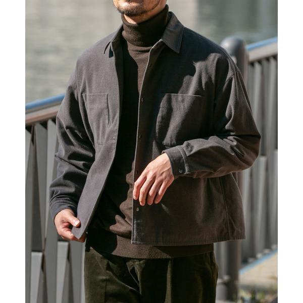 ウールライクCPOシャツブルゾン