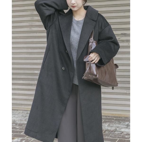 ウールブレンドビッグコート