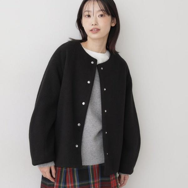 メランジ起毛ジャケット