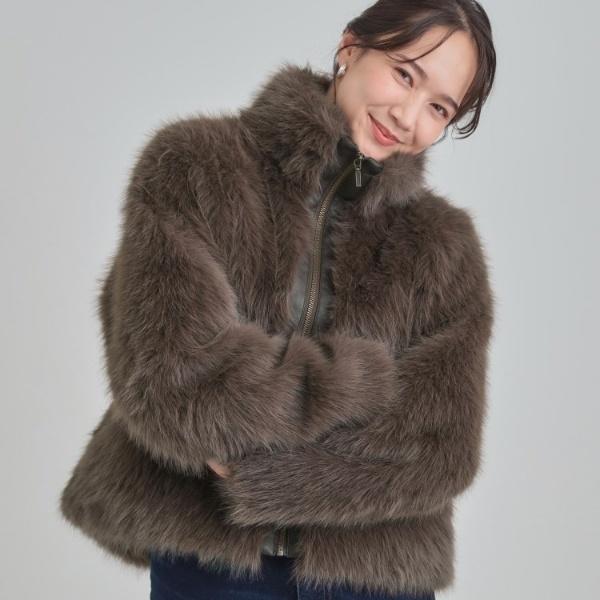 フェイクファーブルゾン