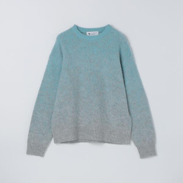 City Ambient Products: グラデーション シャギー クルーネック ニット