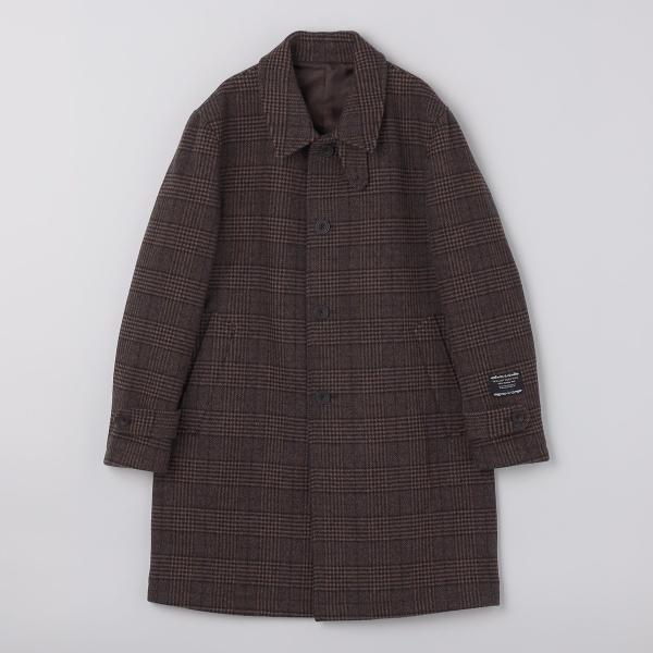 SHIPS Colors:ホロウ ウール ステンカラーコート