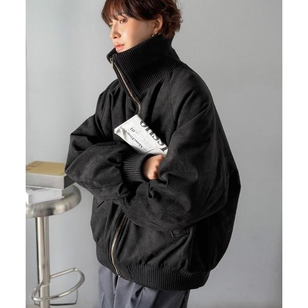 《JaVaジャバコラボ》甘辛バランスで“大人可愛い”リブタートル オーバーサイズスウェードブルゾン