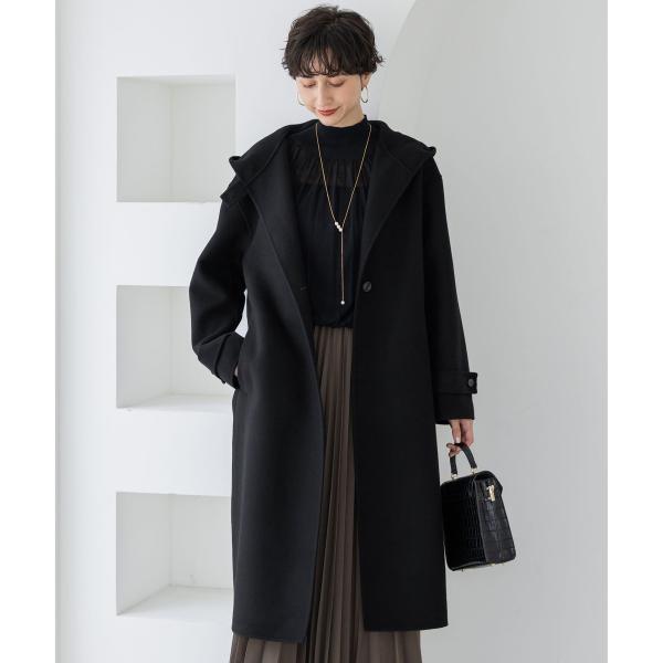 【滝沢眞規子さん着用/VERY掲載】MANTECOPureリバー フード ロングコート