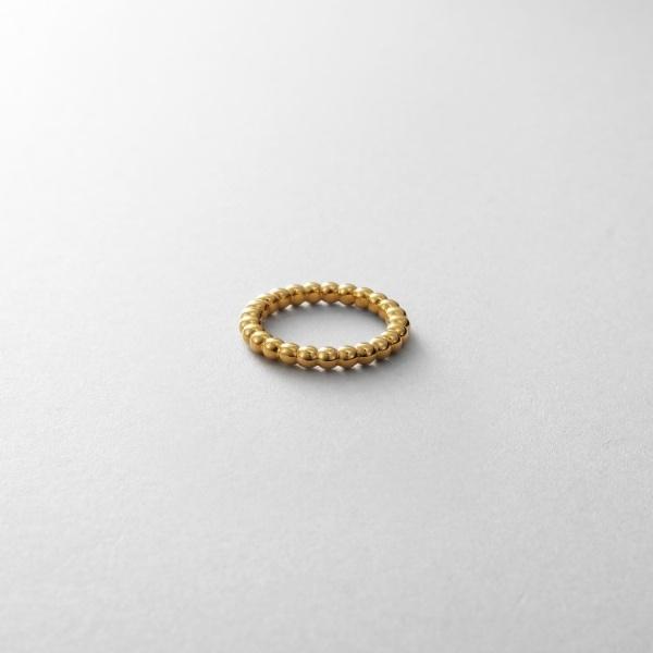 シルバー ボールラインピンキーリング GP