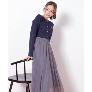 ニットジャケットドッキングワンピースの詳細画像3