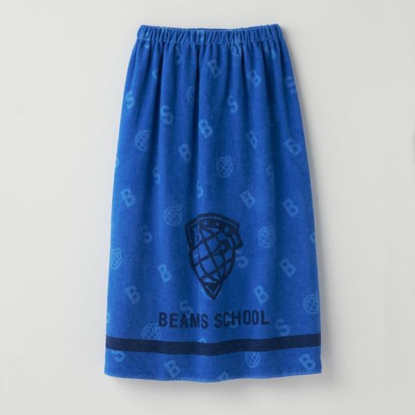 BEAMS SCHOOL キッズ 80cm丈綿総柄巻きタオル