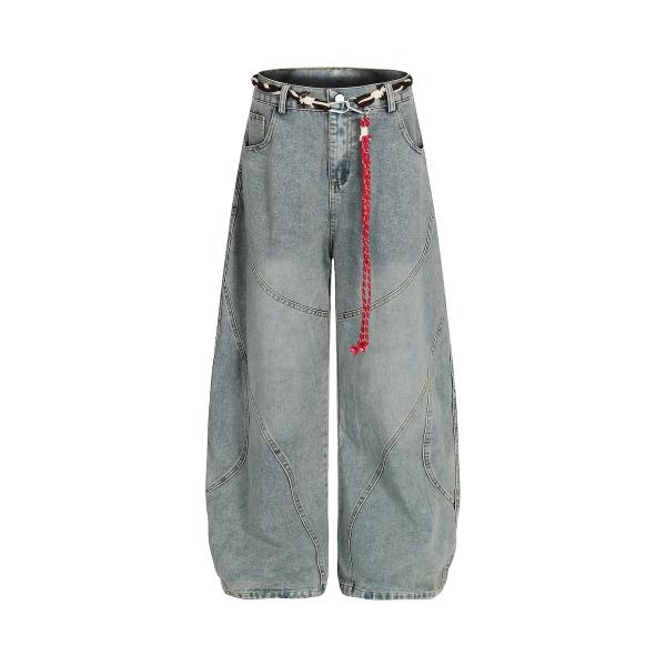 HOOK -select- 　パラコードベルト付きデニムバルーンパンツ