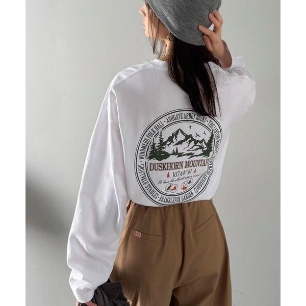 《JaVaジャバコラボ》程よいストリート感。 綿100%アドベンチャーマウンテンTシャツ（長袖）