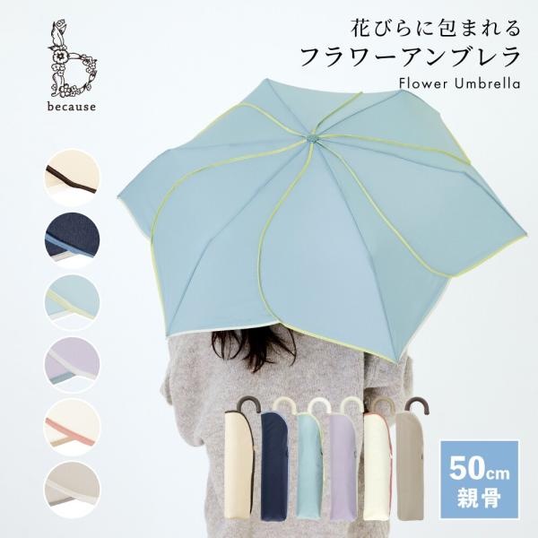 バイカラーパイピング ミニ 折りたたみ傘/雨傘