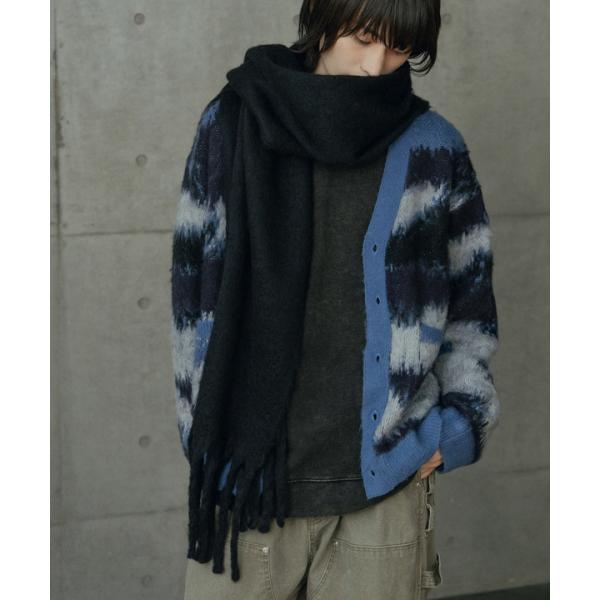 モヘアライクマフラー