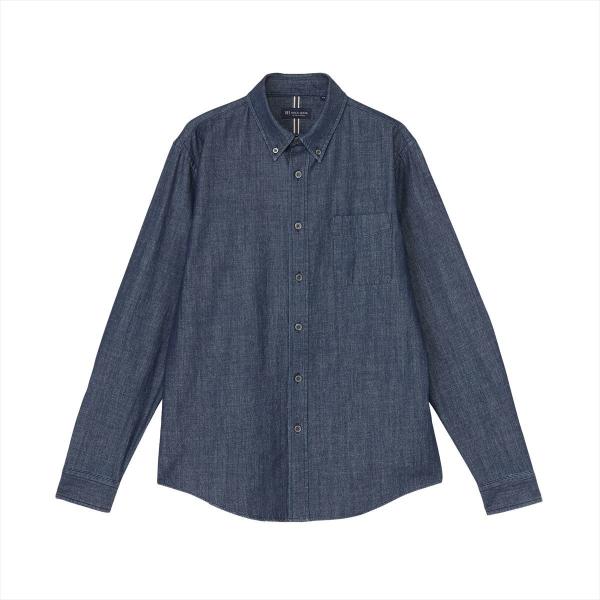 カジュアルシャツ デニムシャツ ボタンダウン 長袖 メンズ