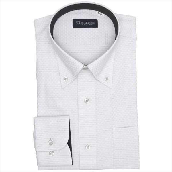 ボタンダウン 長袖 形態安定 ワイシャツ