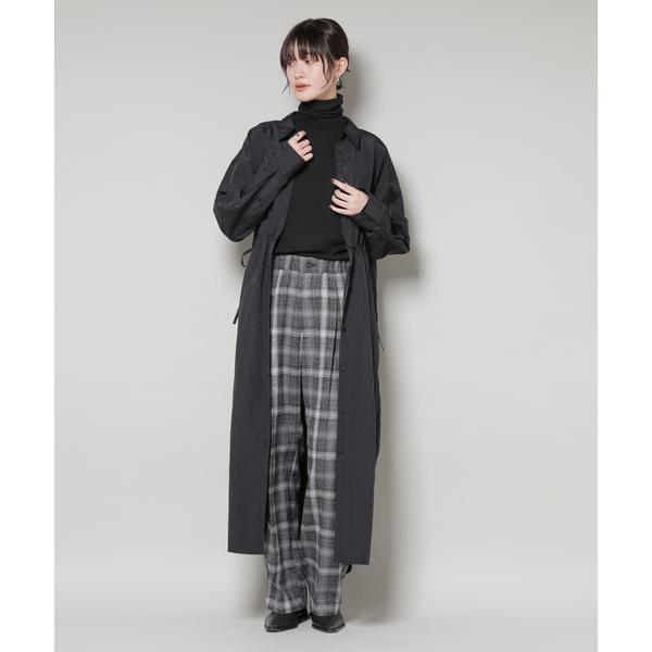 ナイロンタッサードロストシャツワンピース