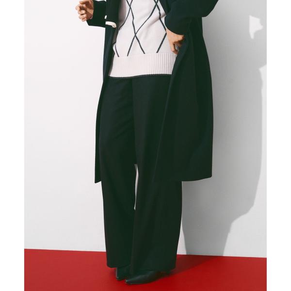ウォッシャブルライトウール ストレートパンツ