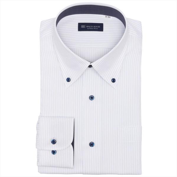 【COFREX】 ボタンダウン 長袖 形態安定 ワイシャツ