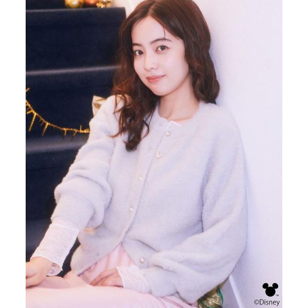 Disney／ポイントミッキーラメシャギーカーデ