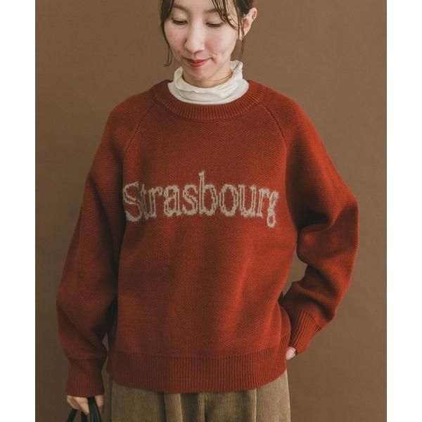 スウェットライクロゴニット