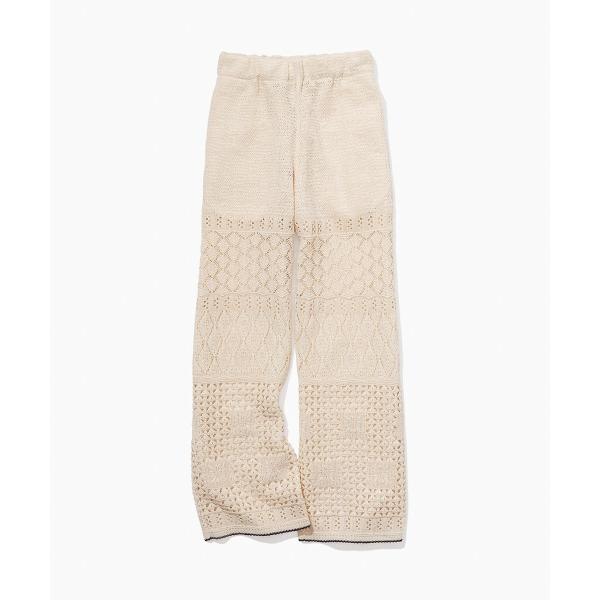 【COOHEM】SUKASHI EMBOSSED KNIT PANTS/セットアップ対応・イージーケ