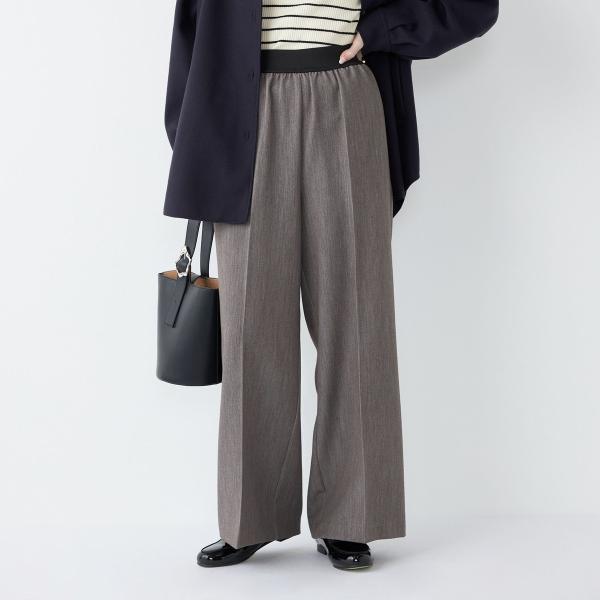 SHIPS Colors:〈手洗い可能〉TR ストレート ゴム パンツ2◇