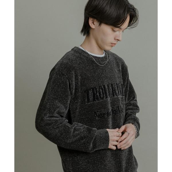 『洗濯可』モールロゴグラフィックニット