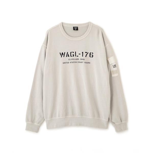 FADED MIL.POCKET CREWNECK SWEAT