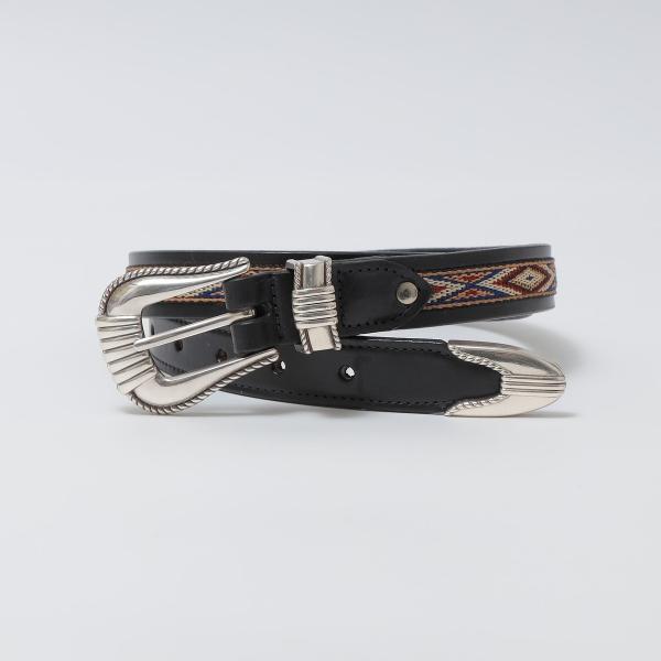 TORY LEATHER: NATIV WEBBING SPIRAL PATTERN