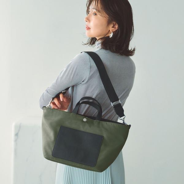 【Breath TOPKAPI sis】ナイロン ミニ トートバッグ ショルダー付き 軽量 CALM