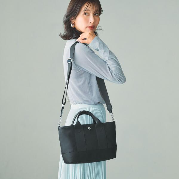 【Breath TOPKAPI sis】ナイロン ミニ トートバッグ ショルダー付き 軽量