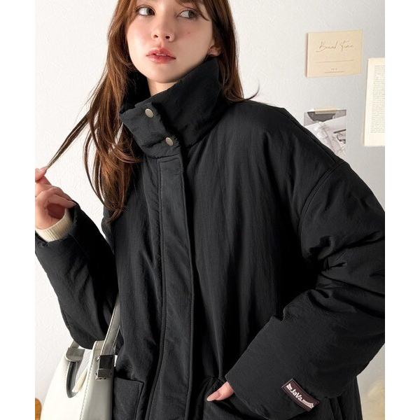 《JaVaジャバコラボ》 ゆったり暖か一軍アウター！スタンドカラービックポケットナイロンブルゾン