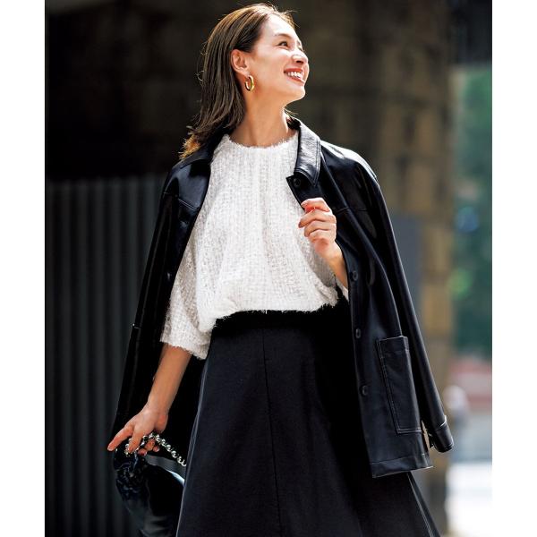 エアリーヤーン ギャザーブラウス