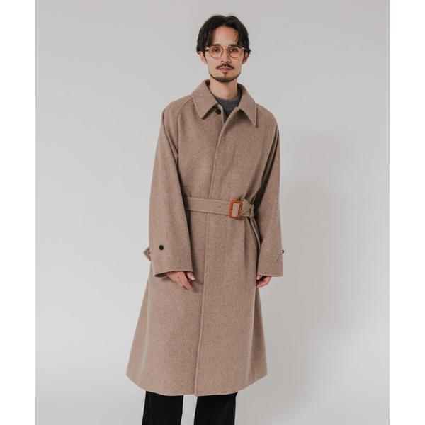 WOOL BEAVER BELTED COAT