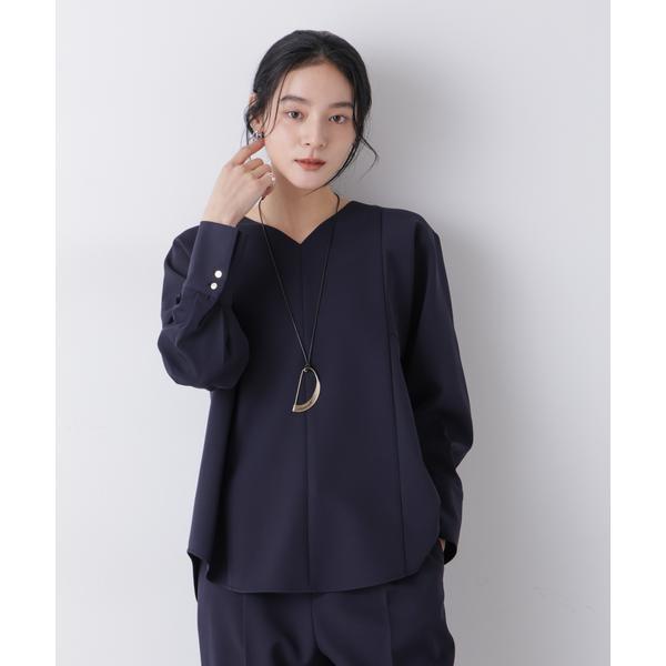 デイリーファンクション Vネックブラウス(セットアップ可)