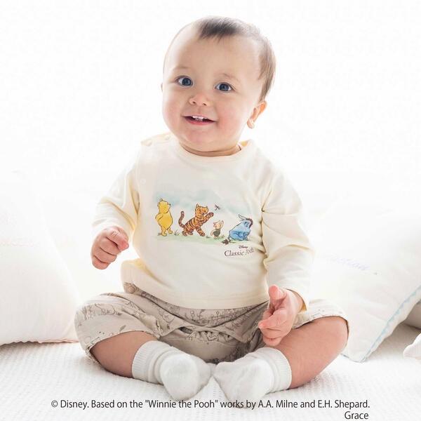 【お揃い】【クラシックプー】カバーオール(70~80cm)