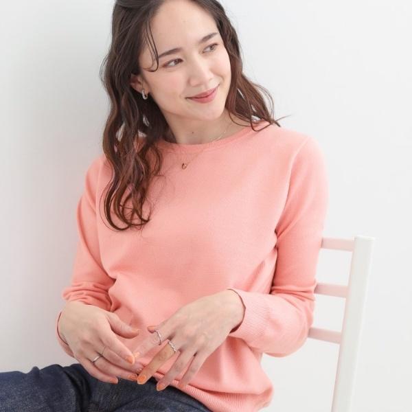 【洗濯機可S-LLアンサンブル可】結局、シンプル クルーネックニット
