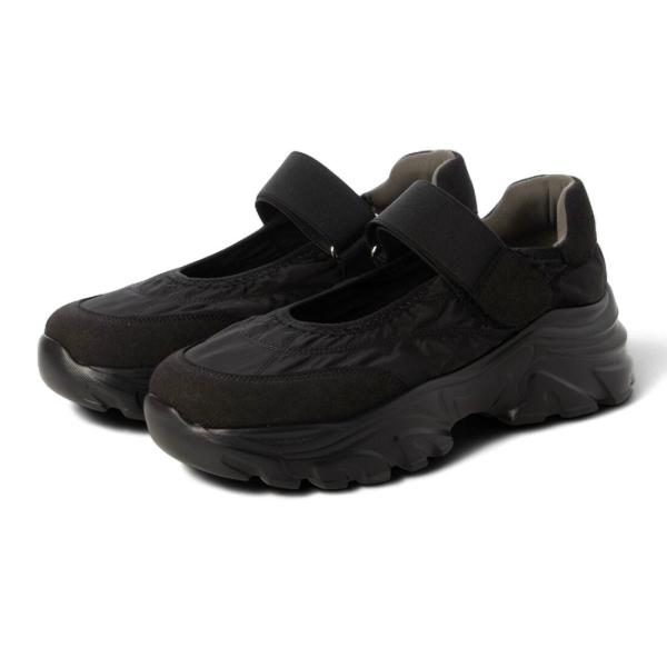 【26春夏新作】 【S-LLサイズ展開・軽量】軽量厚底メリージェーンスニーカー JA5979