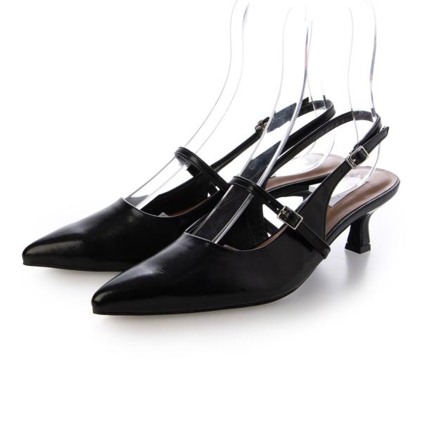 【26春夏新作】 【クッション入り】2WAY取り外しベルトバックストラップパンプス JA5995