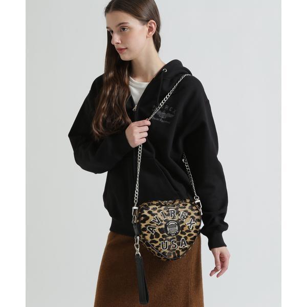 《直営店限定》LX VARSITY LEATHER HEART CHAIN BAG