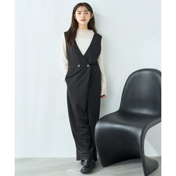 【ハレの日・通勤】 カシュクール サロペット / オールインワン 【mil (ミル)】