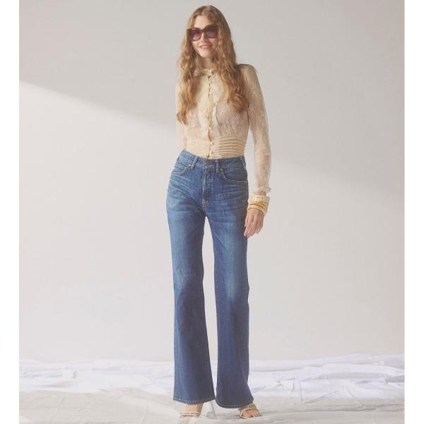 SOMETHING  LISA NOUVEAU FLARE/フレアデニムパンツ